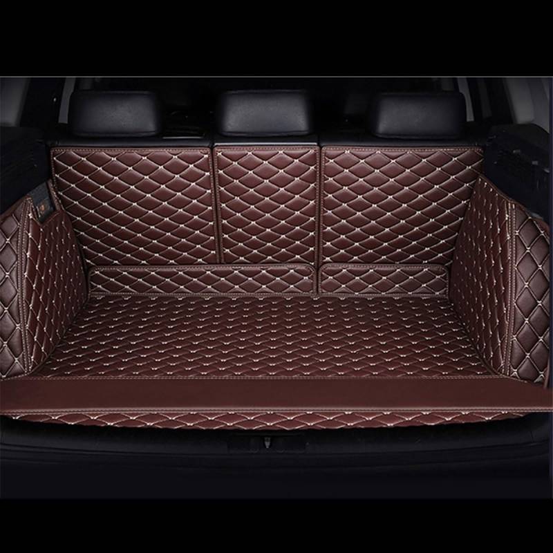 Custom Car Cargo Mat Für Benz E400 2023 Vollständig Umgebene Kofferraumauskleidung Aus Leder Kofferraum(Kaffee) von YSQOFD
