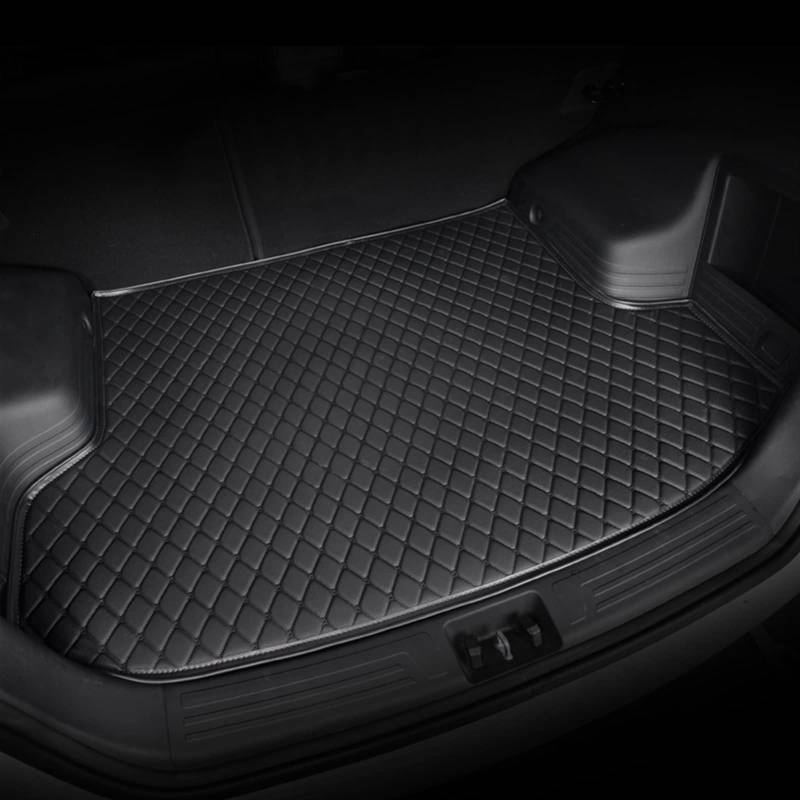 Custom Car Kofferraummatten Für X1 Alle Modelle Leder Strapazierfähige Cargo Liner Boot Teppiche Zubehör Kofferraum(Alles schwarz) von YSQOFD