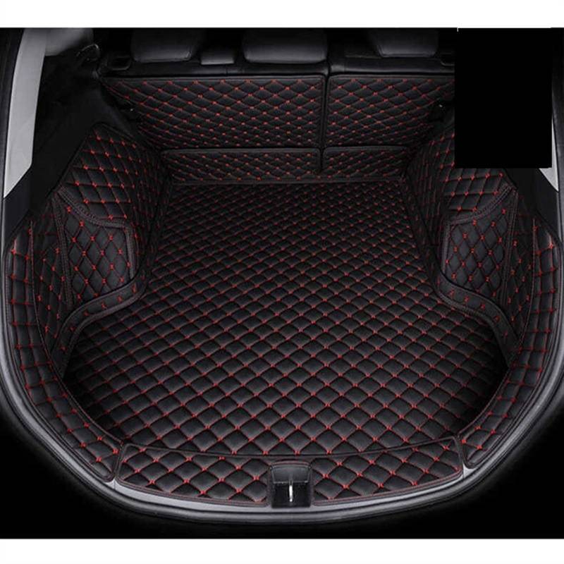 Für Changan Für CS35 Plus 2018–2020 Vollständige Abdeckung Kofferraummatten Autoteile Styling-Teppiche Innenraumschutz Kofferraumpolster Kofferraum(Schwarz Rot) von YSQOFD
