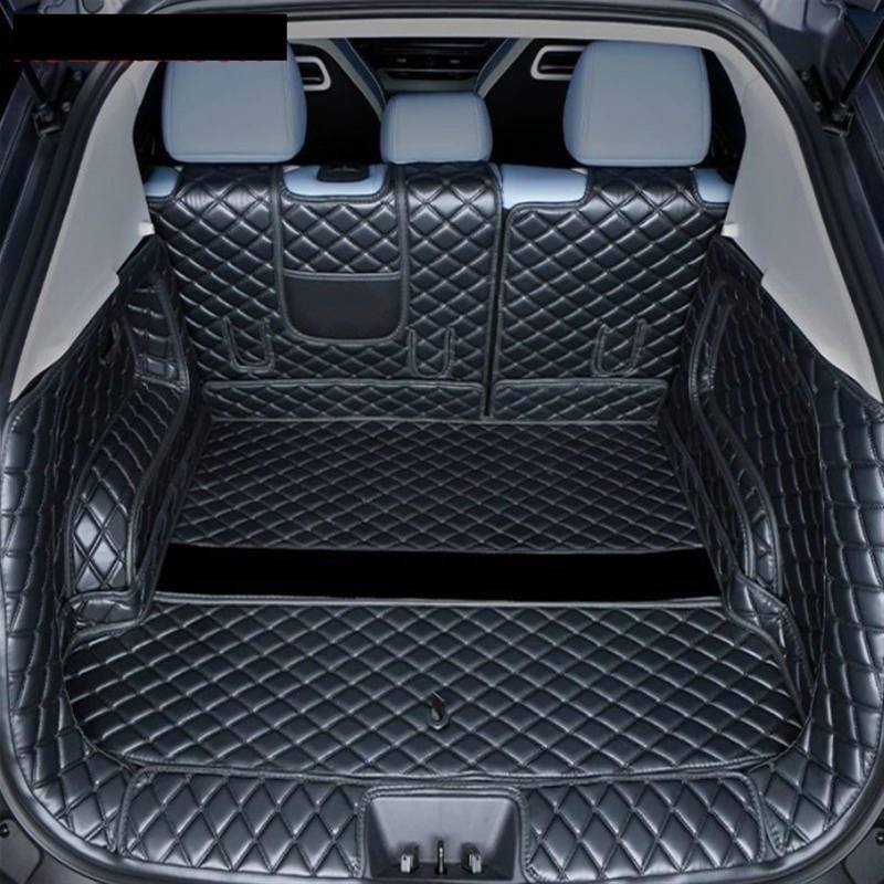 Für Chery Für Omoda C5 FX 2022 2023 Vollständige Abdeckung Benutzerdefinierte Kofferraummatten Leder Langlebig Cargo Liner Boot Teppiche Kofferraum(Schwarz) von YSQOFD
