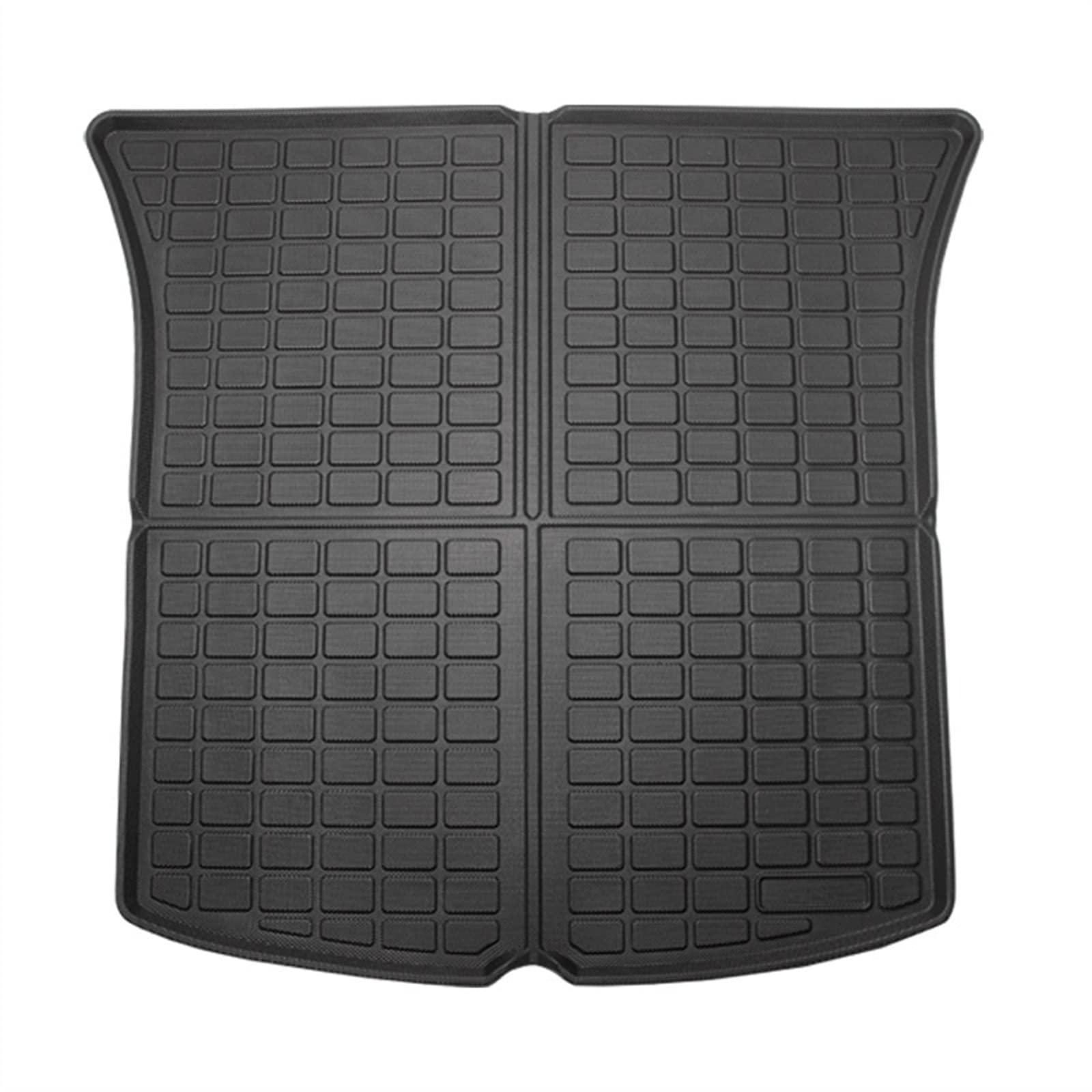 Für Tesla Für Modell Y Sitze Rückenschutz Anti-Kick-TPE-Matte Sitzbezug Und Kofferraummatten-Set Kofferraumteppich Cargo Liner Kofferraum(Back) von YSQOFD