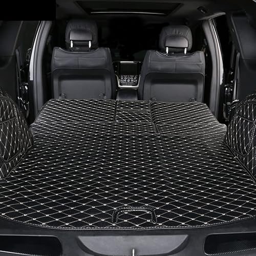 Kofferraum-Abdeckungsmatte Für Jeep Grand Cherokee 2011–2020 Schutzzubehör Kofferraum(Schwarzbeige) von YSQOFD