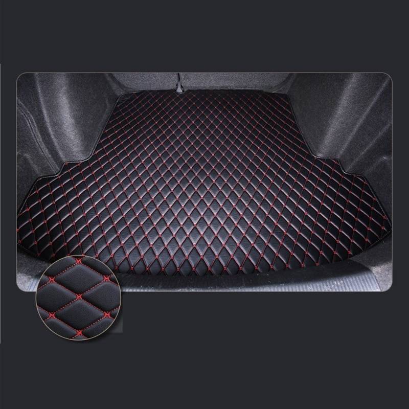 Kofferraummatte Für Accord The 10th Generation 2018-2021 Cargo Liner Teppich Innenausstattung Abdeckung Kofferraum(Schwarz Rot) von YSQOFD