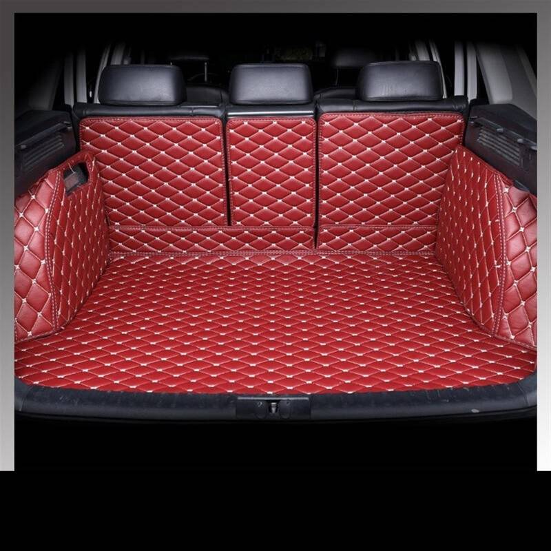 Kofferraummatte Für X5 Für E53 Fünf Sitze 2004-2007 Cargo Liner Teppich Innenausstattung Abdeckung Kofferraum(Rot) von YSQOFD