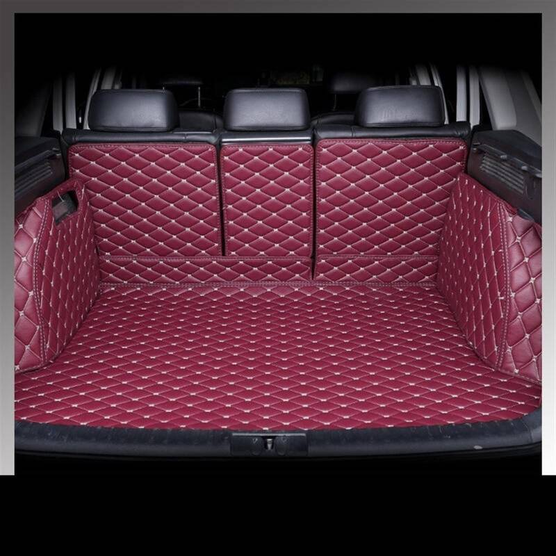 Kofferraummatte Für X5 Für E53 Fünf Sitze 2004-2007 Cargo Liner Teppich Innenausstattung Abdeckung Kofferraum(WEINROT) von YSQOFD