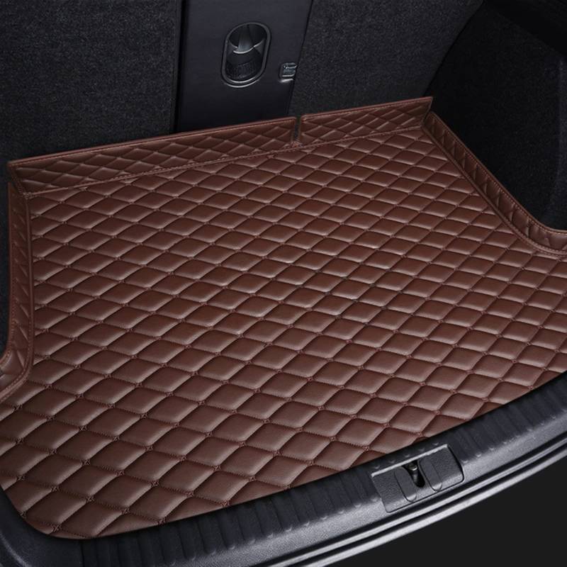 Kofferraummatten Aus PU-Leder Für X1 Für F48 2015-2022 Innendetails Autozubehör Teppich Kofferraum(Kaffee) von YSQOFD