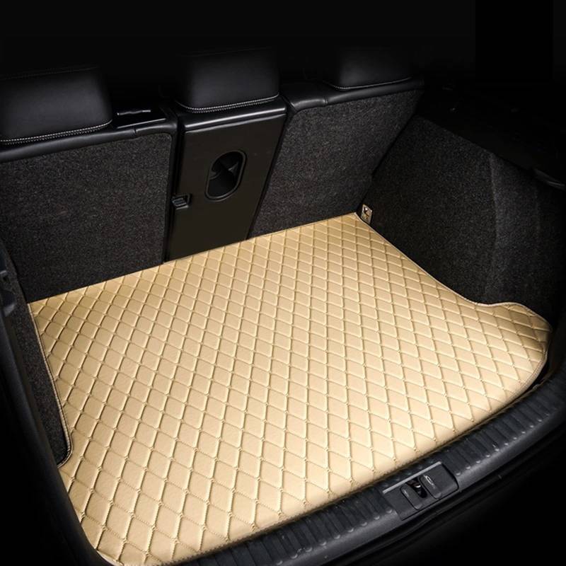 Kofferraummatten Für Cupra Für Formentor 2020-2023 Wasserdicht Für Tablett Automatten Teppich Autozubehör Kofferraum(Beige) von YSQOFD