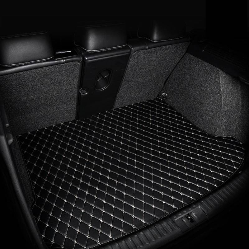 Kofferraummatten Für Cupra Für Formentor 2020-2023 Wasserdicht Für Tablett Automatten Teppich Autozubehör Kofferraum(Schwarzbeige) von YSQOFD