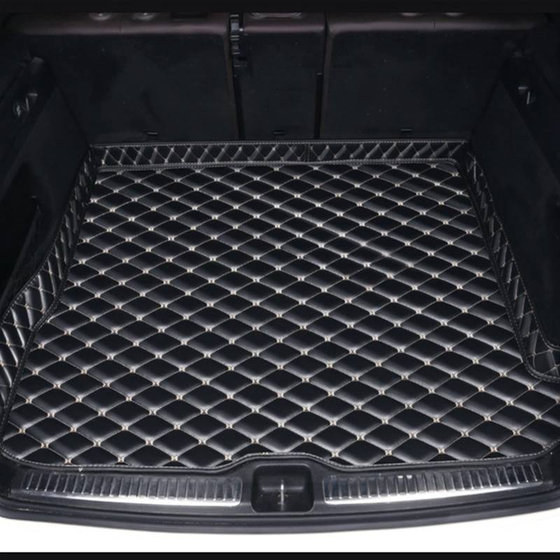 Kofferraummatten Für Für Q5 2009-2018 Autozubehör Autowaren Innendetails Kofferraum(Schwarzbeige) von YSQOFD