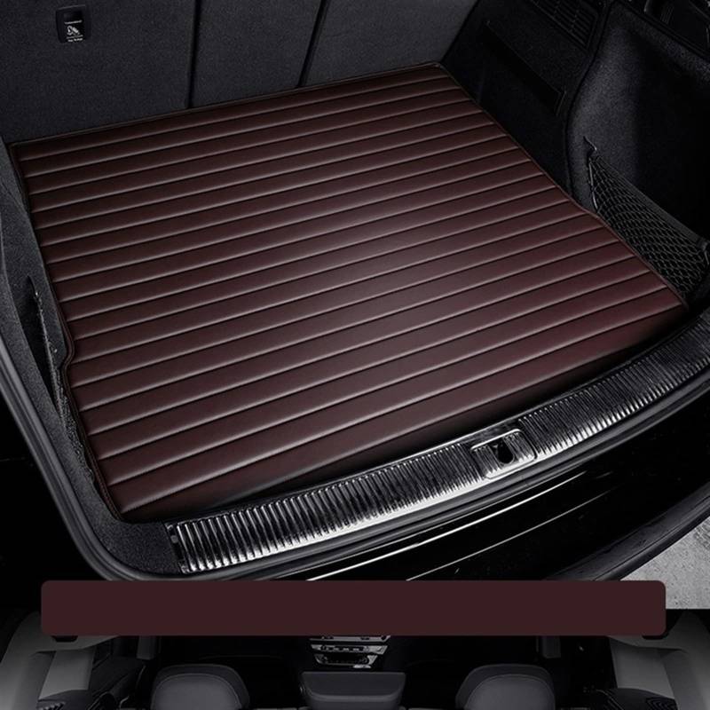 Streifen Custom Style Kofferraummatten Für A1 2012-2018 Autozubehör Innendetails Kofferraum(Kaffee) von YSQOFD
