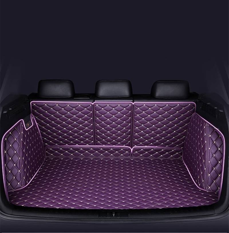 Vollständige Abdeckung Auto-Kofferraummatten Für 3er Für E91 Für Touring 2005-2011 Universelle wasserdichte Pads Automattenablage Kofferraum(Lila) von YSQOFD