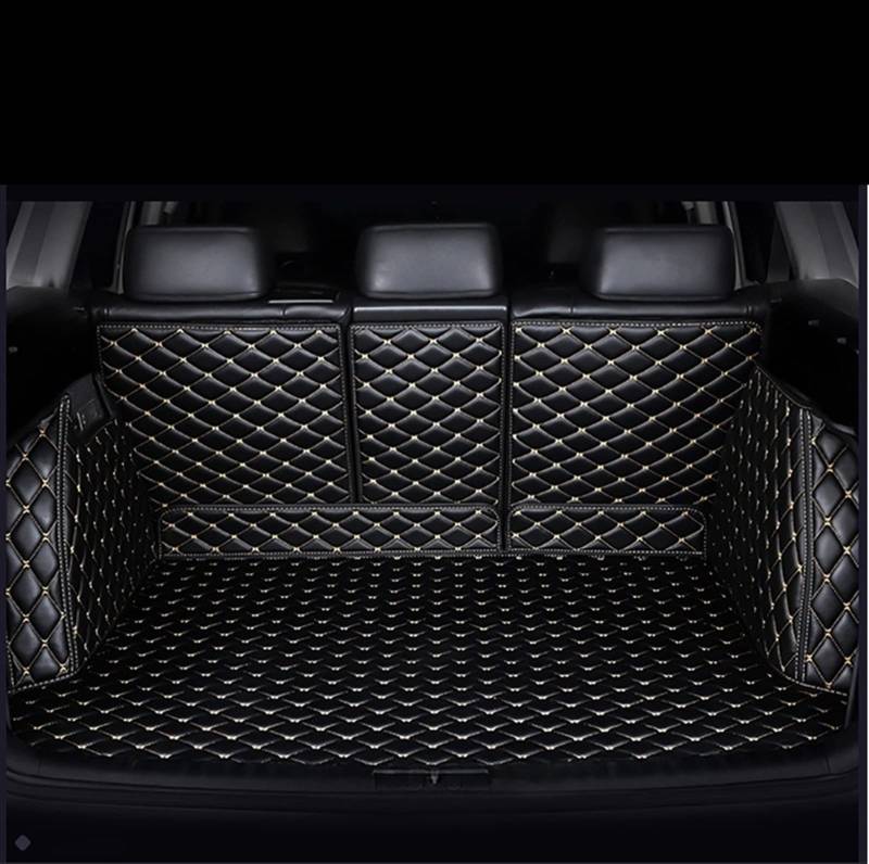 Vollständige Abdeckung Auto-Kofferraummatten Für 3er Für E91 Für Touring 2005-2011 Universelle wasserdichte Pads Automattenablage Kofferraum(Schwarzbeige) von YSQOFD