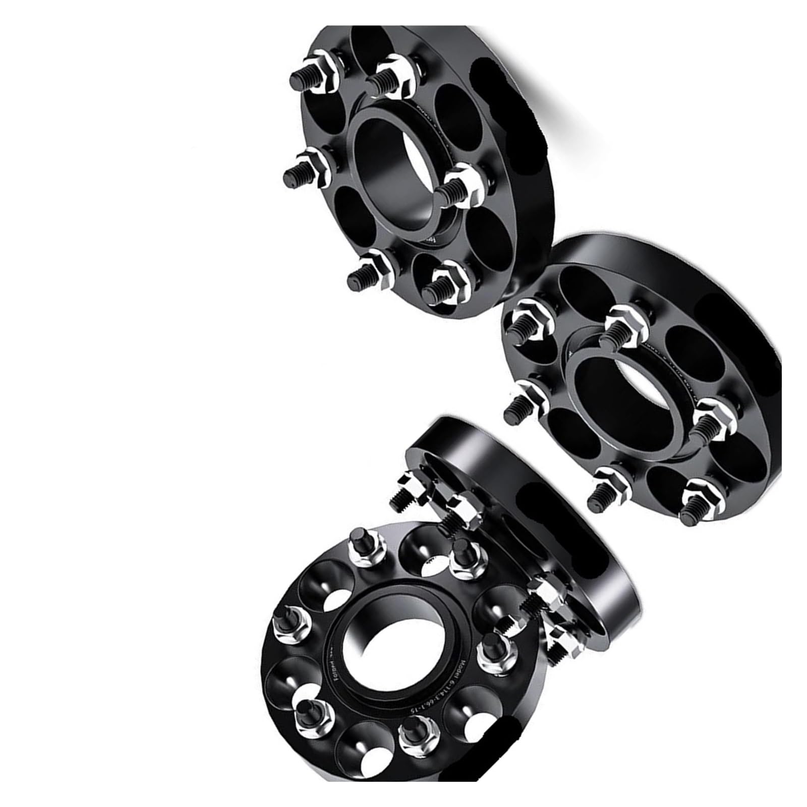 WheelSpacers 2/4 Stück 30/35/38 mm PCD 6 x 139,7 CB 93,1 mm Spurverbreiterungen Adapter 6 Lug für Mazda BT 50 2009–2019 M12 x 1,5 Spürverbreiterungsatz(4Pcs Black 35mm) von YSQOFJDFJ