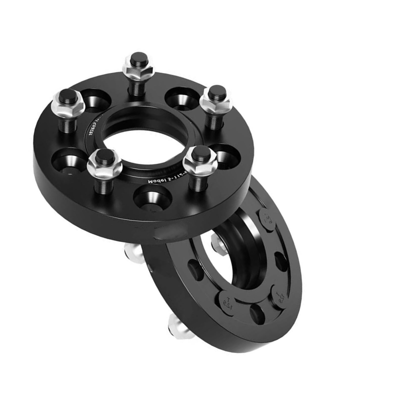 WheelSpacers 2/4 Stück 5x114,3 CB 64,1mm M12x1,5 Hub Centric Black Geschmiedete Spurverbreiterung für Breeze Flanschplatte 15/20/25/30/35 mm Spürverbreiterungsatz(4pcs 30mm) von YSQOFJDFJ