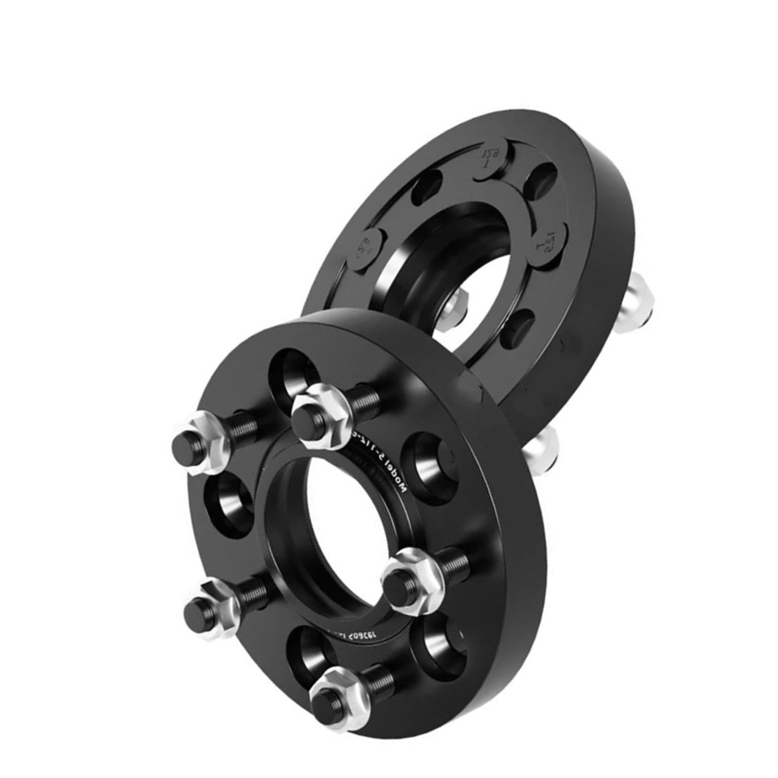 WheelSpacers 2/4 Stück 5x114,3 CB66.1mm M12x1.25 Hub Centric Black Geschmiedete Spurverbreiterung für Kicks Flanschplatte 15/20/25/30/35mm Spürverbreiterungsatz(4pcs 30mm) von YSQOFJDFJ