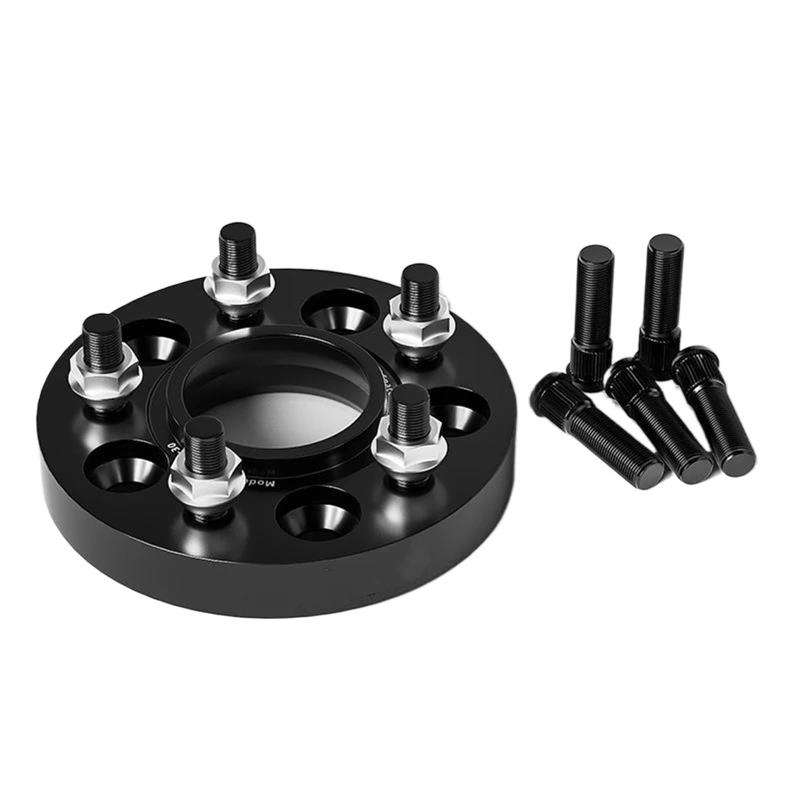 WheelSpacers 2/4 stücke 5x11 2 57,1 M14 x 1,5 Hub Centric Schwarz Geschmiedet Rad Spacer Für A3 A3 allstreet Flansch Platte 15/20/25/30/35mm Spürverbreiterungsatz(4pcs 30mm) von YSQOFJDFJ