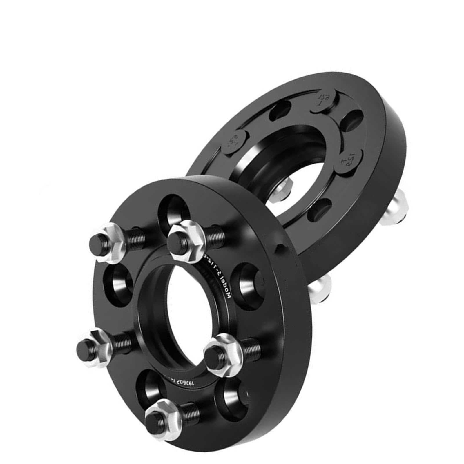 WheelSpacers 2/4 stücke 5x114,3 60,1 M12x1,5 Hub Centric Schwarz Geschmiedet Rad Spacer Für RAV4 Flansch Platte 25/30/35mm Spürverbreiterungsatz(4pcs 35mm) von YSQOFJDFJ