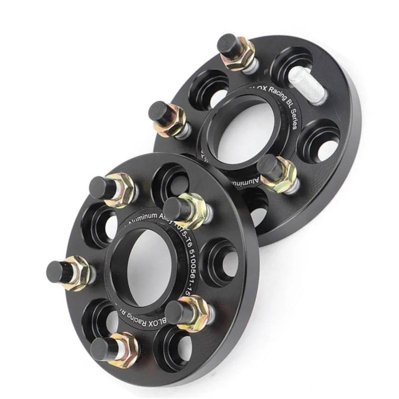 WheelSpacers 2 Stück 15/20 mm 7075 Aluminium geschmiedete Spurverbreiterungen Adapter PCD 5x100 CB = 56,1 mm ID = OD M12 * 1,25 für Subaru Spürverbreiterungsatz(2PCS 25MM) von YSQOFJDFJ