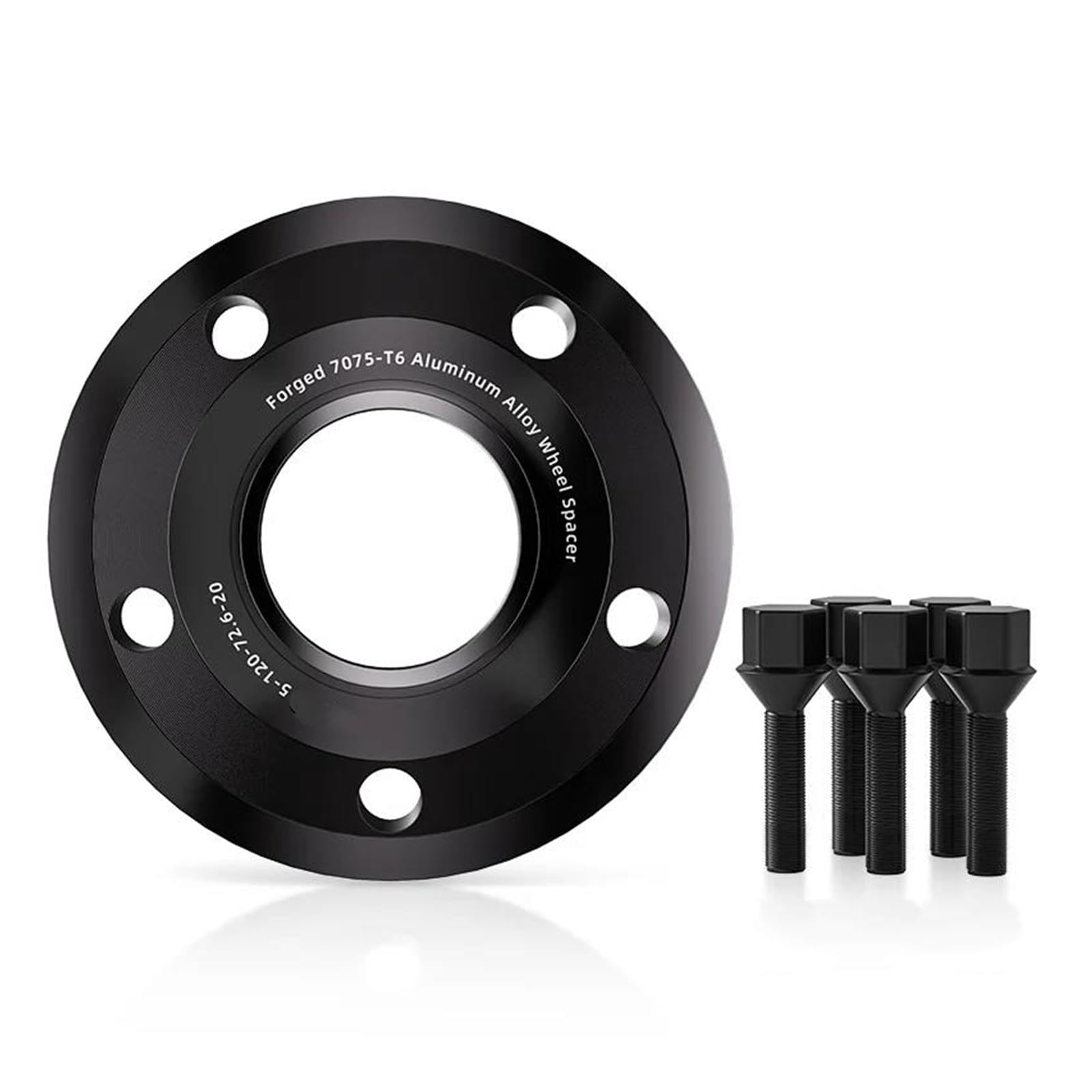 WheelSpacers 2 stücke 5x11 2 66,6 M14x 1,25 Hub Centric Schwarz Geschmiedet Rad Spacer Für 5 Series G30/G31/G38/G60 2016-2025 15/20/25/30/35mm Spürverbreiterungsatz(4pcs 30mm) von YSQOFJDFJ
