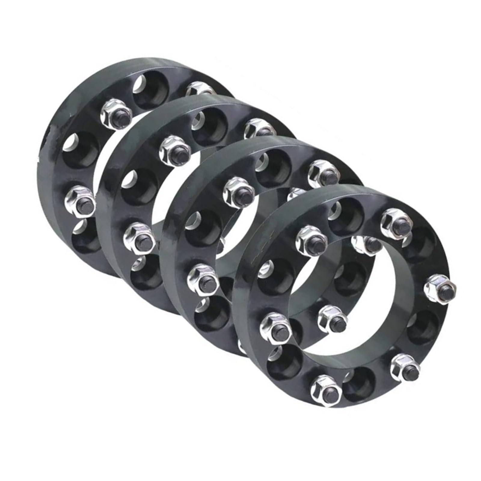 WheelSpacers 4 Stück 30/35/38 MM 6 Bolzen Spurverbreiterungen 6x139,7 für Patrol Spürverbreiterungsatz(4pc Black 30mm) von YSQOFJDFJ