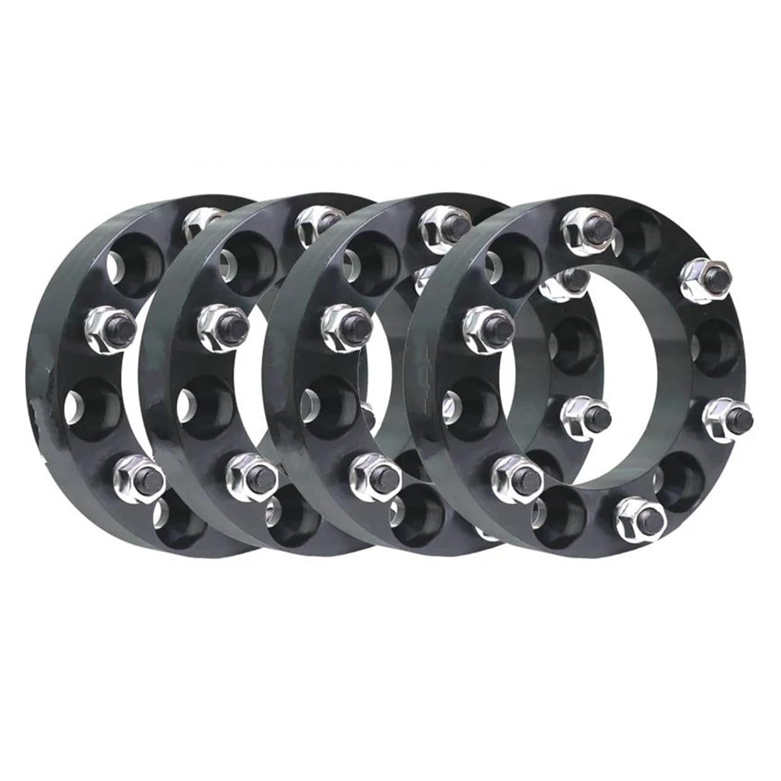 WheelSpacers 4 stücke 30/35/38 MM 6 Stud SPURVERBREITERUNGEN 6x139,7 FÜR Pajero Spürverbreiterungsatz(4pc Black 40mm) von YSQOFJDFJ
