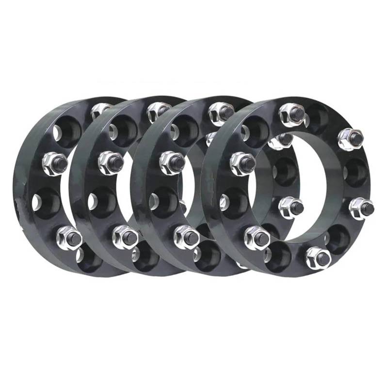 WheelSpacers 4 stücke 30/35/38 MM 6 Stud SPURVERBREITERUNGEN 6x139,7 FÜR Pajero Spürverbreiterungsatz(4pc Black 40mm) von YSQOFJDFJ
