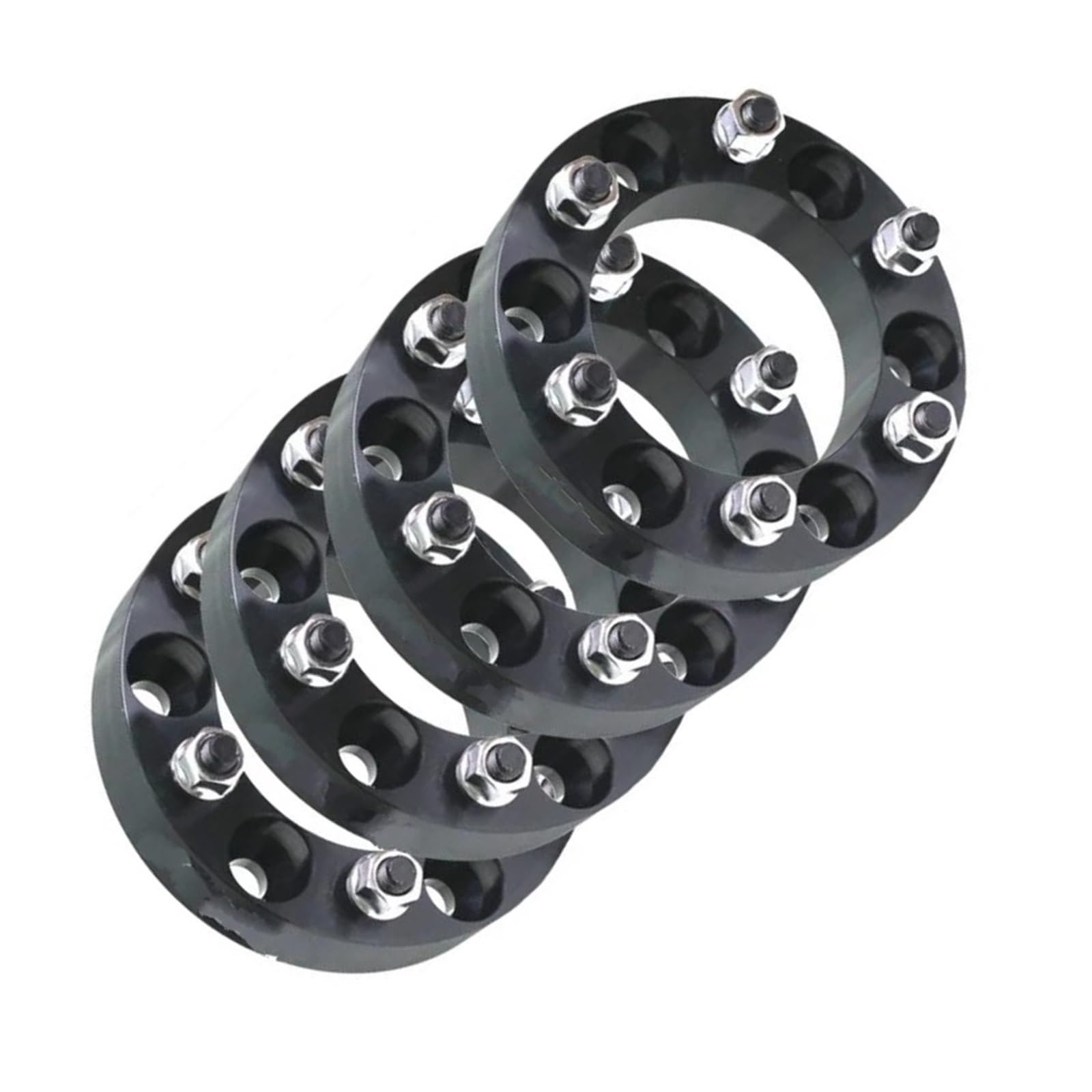 WheelSpacers 4 stücke 30/35/38 MM 6 Stud SPURVERBREITERUNGEN 6x139,7 FÜR Pajero Spürverbreiterungsatz(4pc Black 50mm) von YSQOFJDFJ