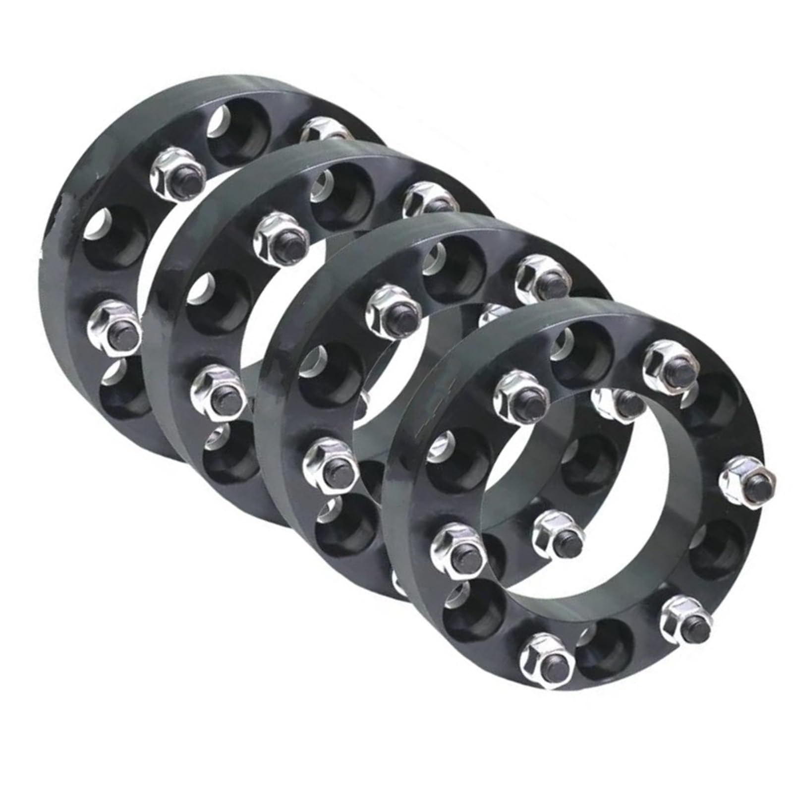 WheelSpacers 4 stücke 30/35/38 MM 6 Stud SPURVERBREITERUNGEN 6x139,7 FÜR Toyota FÜR Land FÜR Cruiser FÜR HILUX 24 Spürverbreiterungsatz(4pc Black 30mm) von YSQOFJDFJ