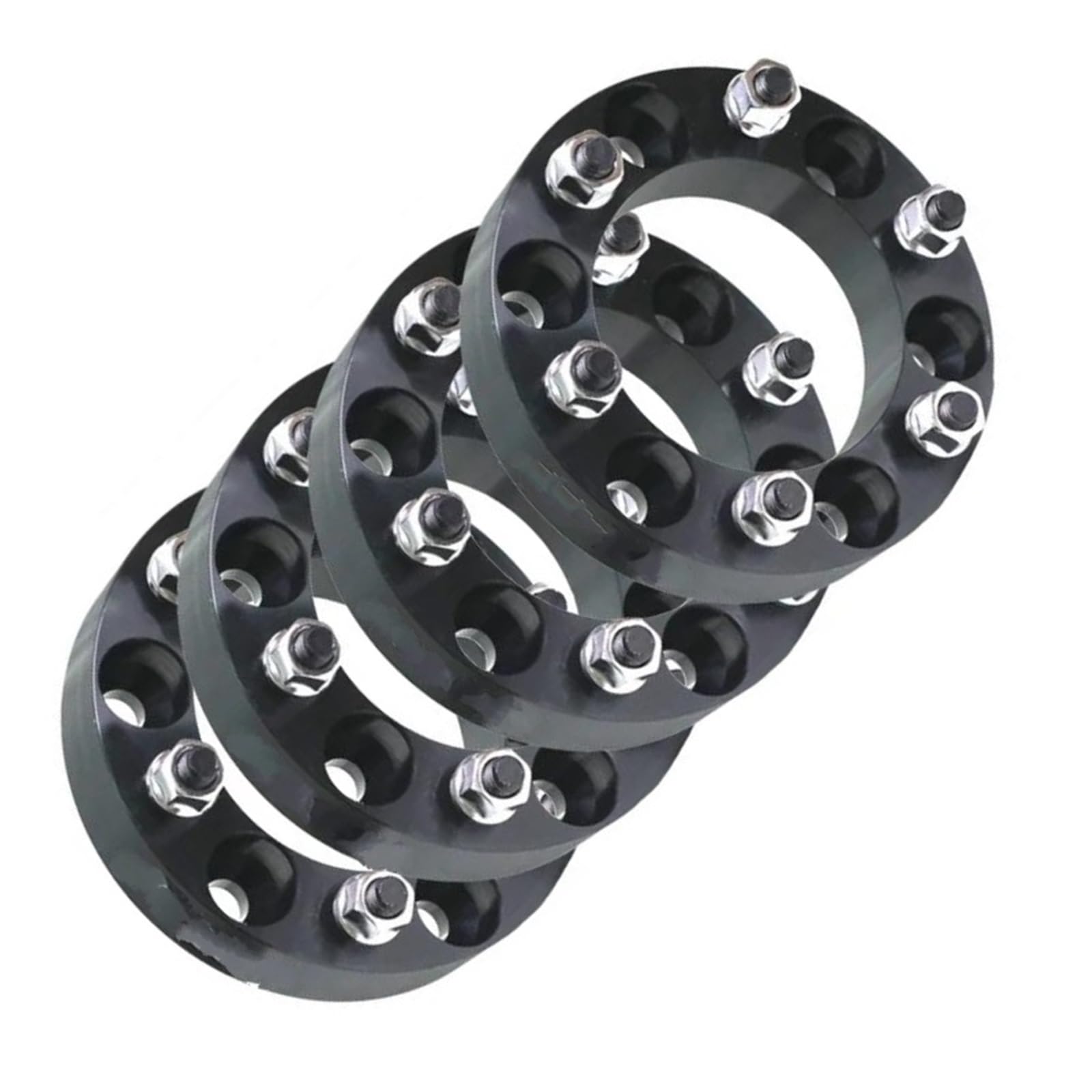 WheelSpacers 4 stücke 30/35/38 MM 6 Stud SPURVERBREITERUNGEN 6x139,7 FÜR Toyota FÜR Land FÜR Cruiser FÜR HILUX 24 Spürverbreiterungsatz(4pc Black 35mm) von YSQOFJDFJ