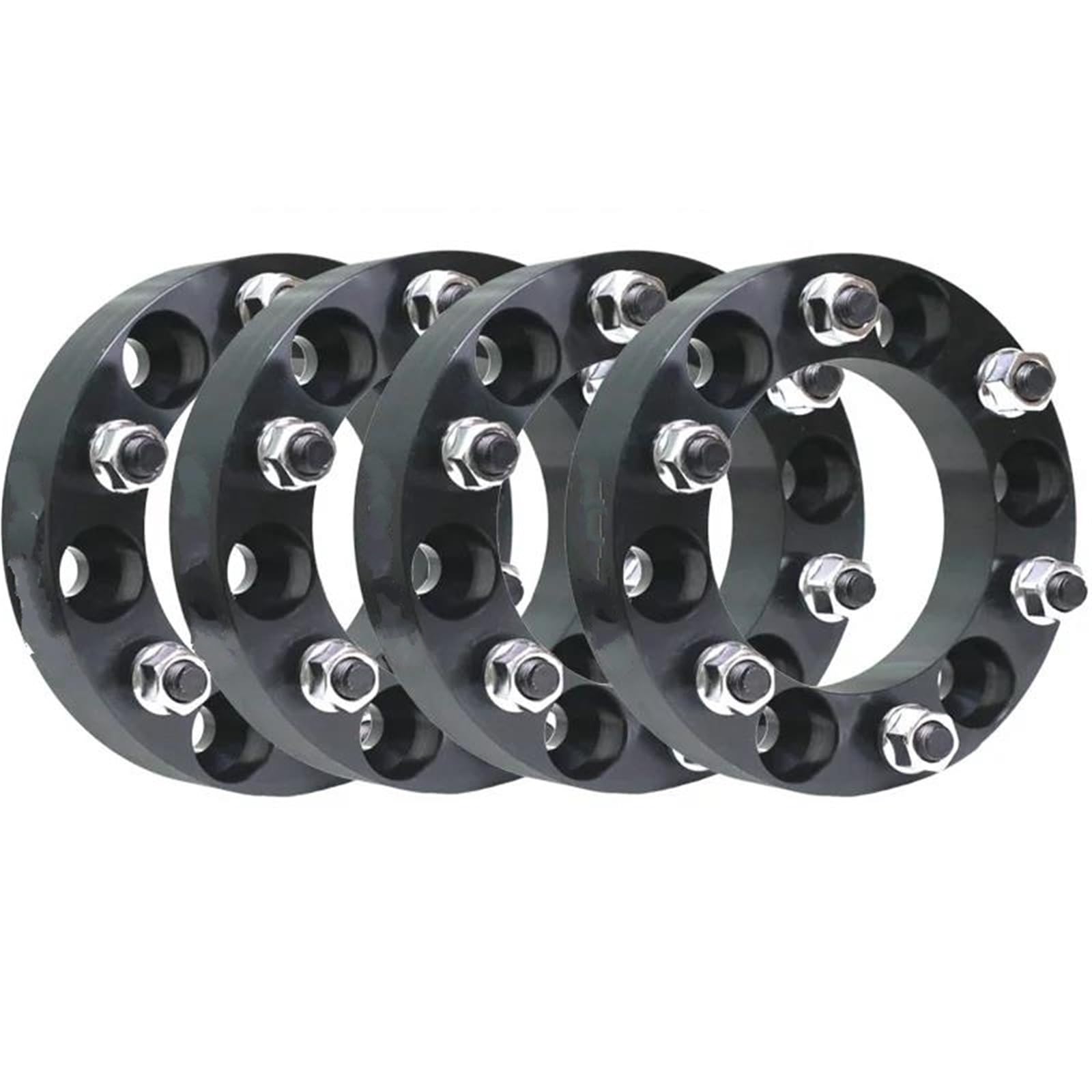 WheelSpacers 4 stücke 30/35/38 MM 6 Stud SPURVERBREITERUNGEN 6x139,7 FÜR Toyota FÜR Land FÜR Cruiser FÜR HILUX 24 Spürverbreiterungsatz(4pc Black 50mm) von YSQOFJDFJ