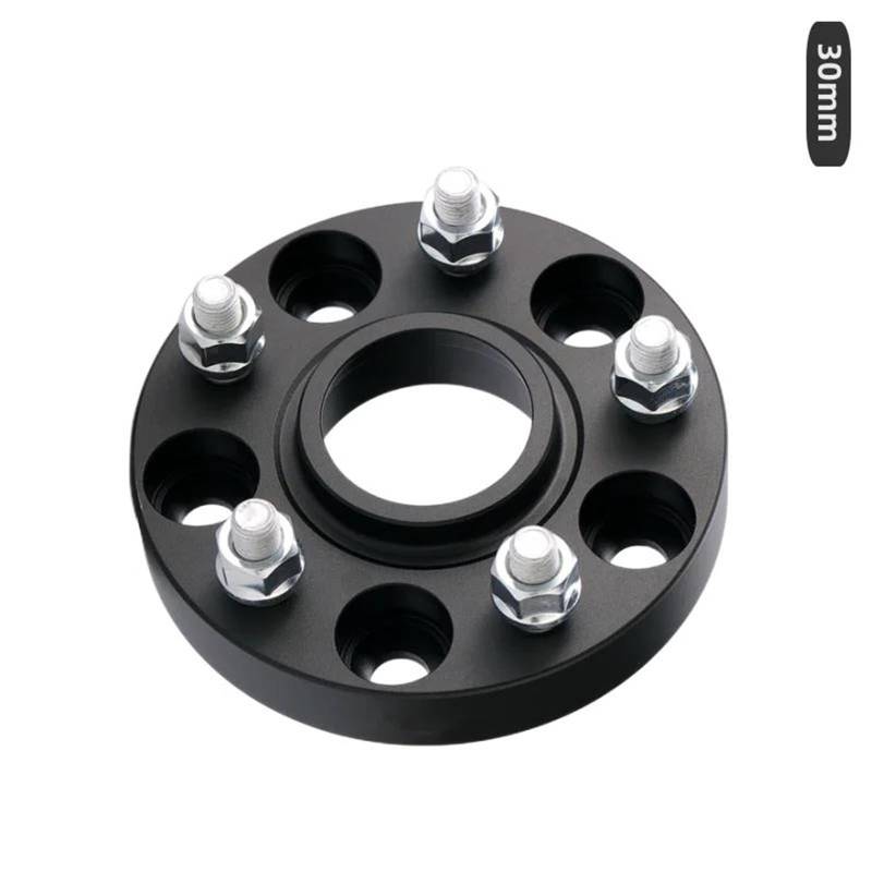WheelSpacers Embers 1 Stück PCD:5x120 CB 72,6 M14X1.5 Rad Spacer Adapter Für Land Für Rover Geschmiedet Aluminium Legierung Spürverbreiterungsatz(Athletic Black 30mm) von YSQOFJDFJ
