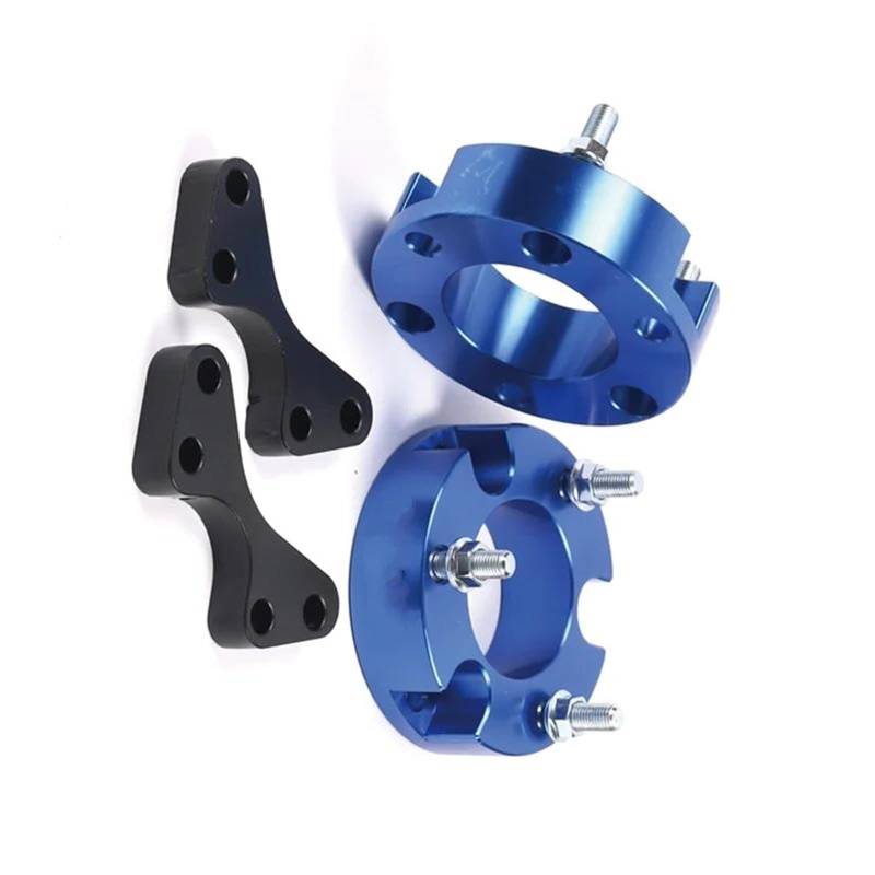 WheelSpacers Embers Für D-MAX Vorne/Hinten Lift Kit 1 "-2" Stoßdämpfende Spacer Blau Auto Tuning Zubehör 1 Paar Spürverbreiterungsatz(Blue 32mm) von YSQOFJDFJ