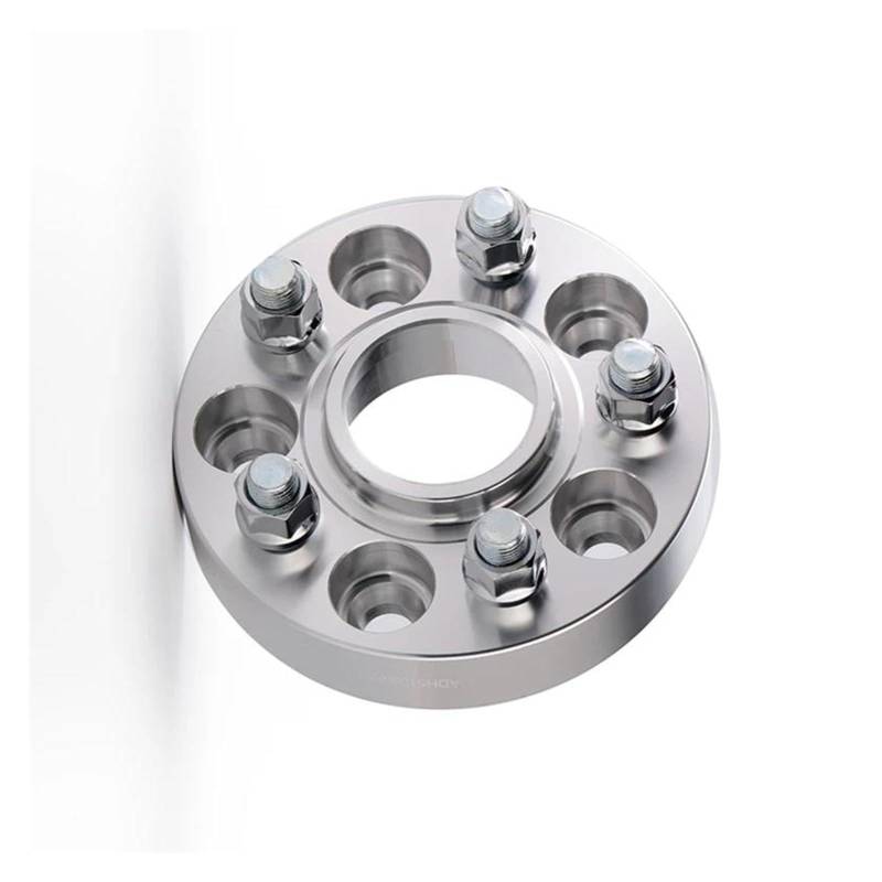 WheelSpacers Embers PCD 5x112 CB 66,6mm Rad Spacer Adapter M14x1.5 Für Geschmiedet Aluminium Legierung 1 Stück Spürverbreiterungsatz(1PC 30mm Silver) von YSQOFJDFJ