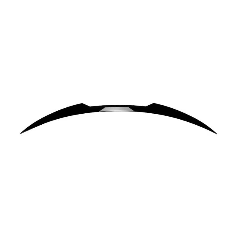 YSSLYEU Auto Spoiler Wing Kompatibel Mit Alfa Für Romeo Für Stelvio 2017 2018 2019-2024 Auto-Heckkofferraum-Mittelspoiler Heckklappen-Tuning-Dach-Mittelschwanz Für Flügel-Body-Kits(Gloss Black) von YSSLYEU