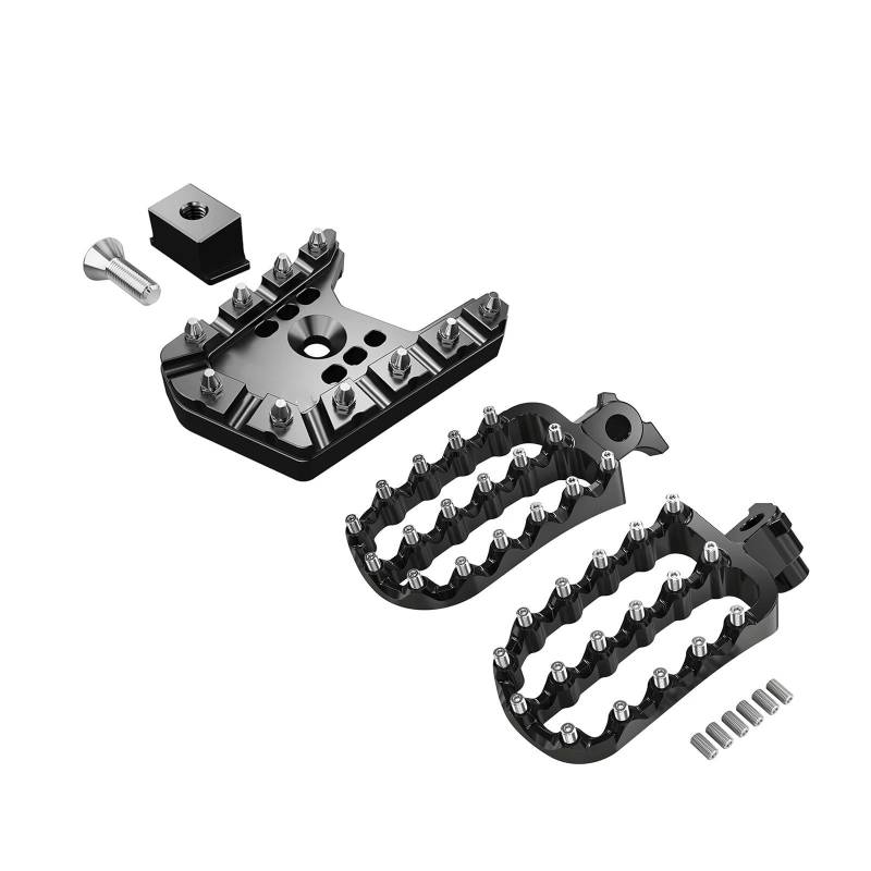 YSSLYEU Motorrad Fussrasten Kompatibel Mit Tenere700 Für XTZ700 Für Rally Edition 2019 2020 2021 2022 2023 2024 Motorrad Fußstütze Bremshebel Pedal Extender(Black) von YSSLYEU