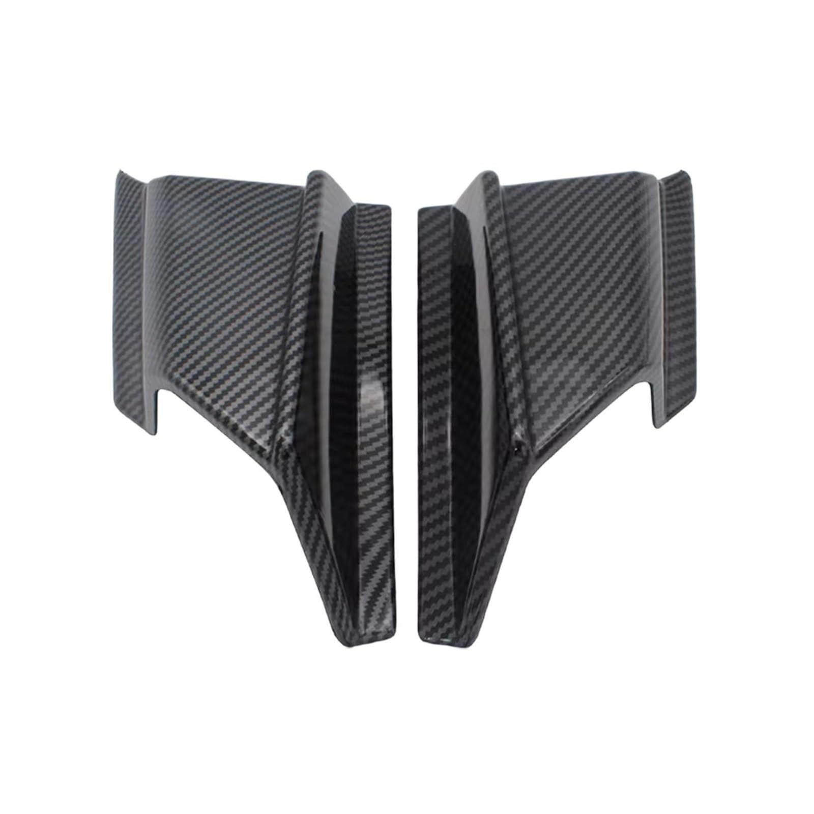 YSSLYEU Motorrad-Winglets Für ADV150 2019 2020 Motorrad Winglet Aerodynamische Seite Wind Fin Spoiler Front Verkleidung Schutz Für Flügel Abdeckung Motorrad Zubehör(Carbon Fiber Style) von YSSLYEU