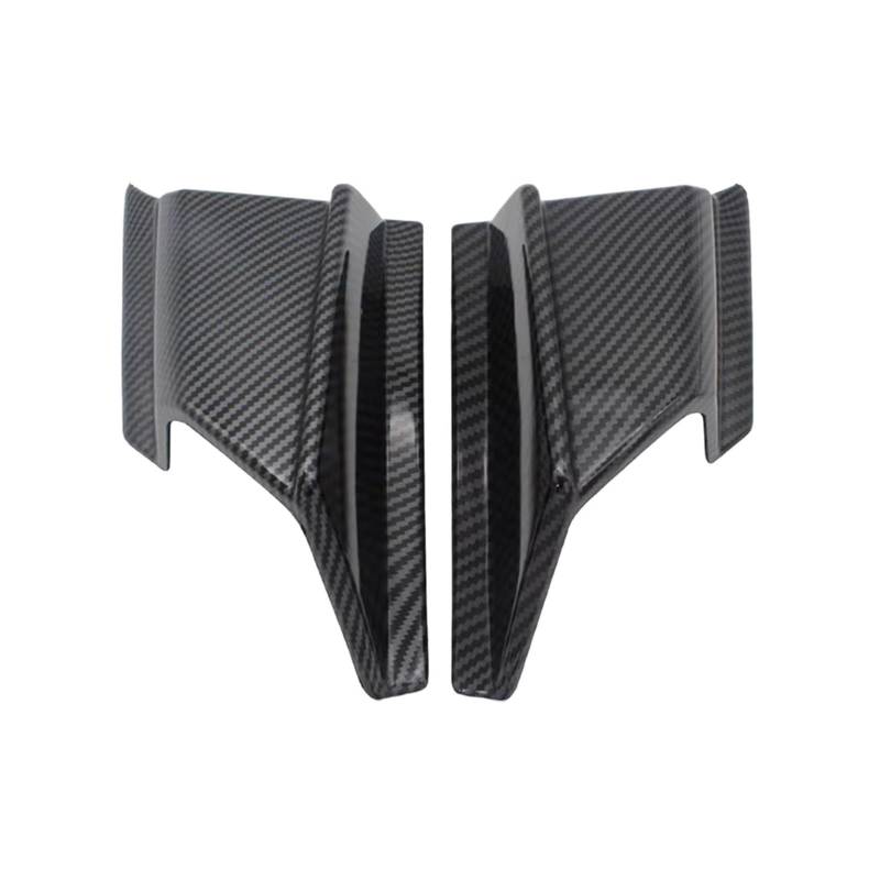 YSSLYEU Motorrad-Winglets Für ADV150 2019 2020 Motorrad Winglet Aerodynamische Seite Wind Fin Spoiler Front Verkleidung Schutz Für Flügel Abdeckung Motorrad Zubehör(Carbon Fiber Style) von YSSLYEU