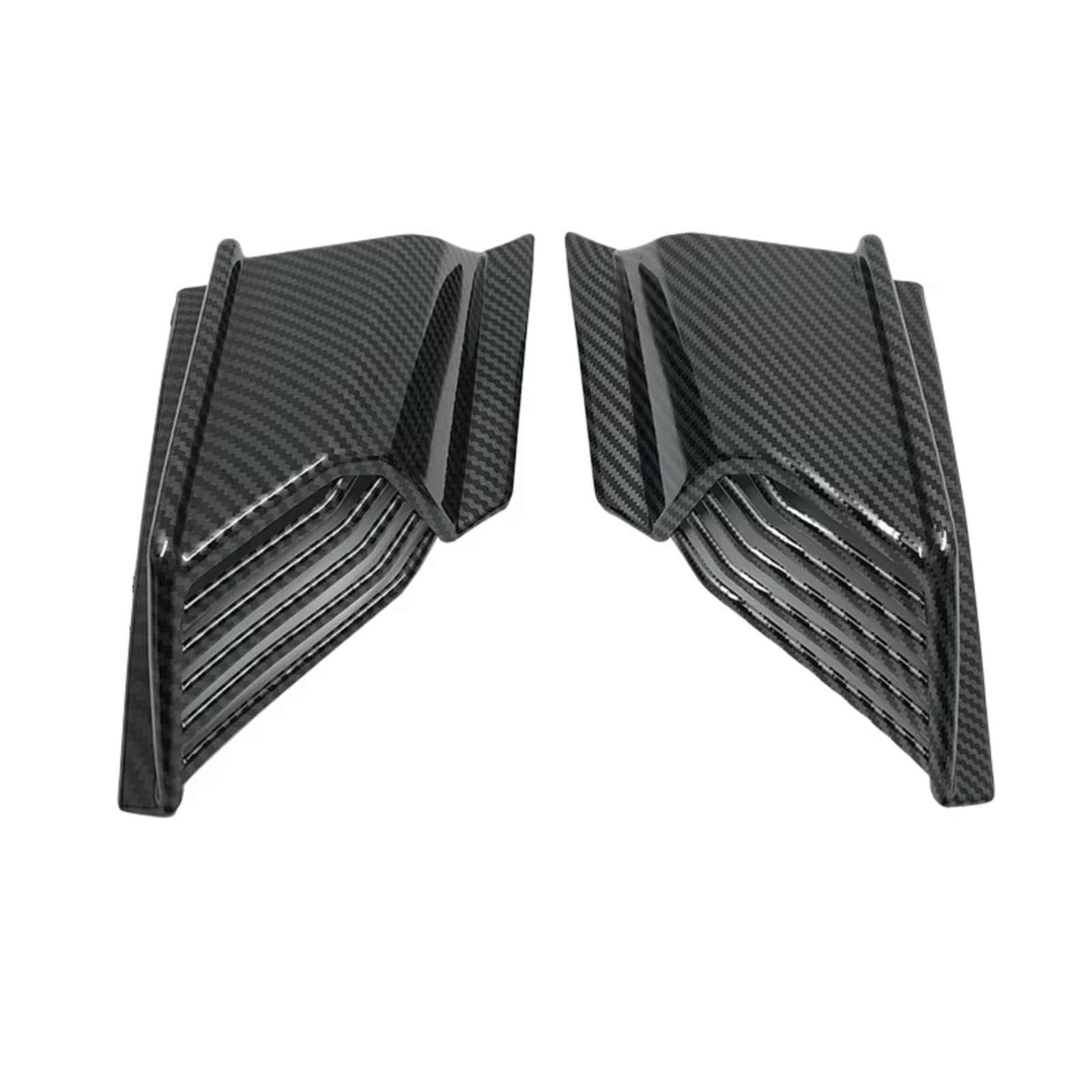 YSSLYEU Motorrad-Winglets Für ADV150 2019 2021 2022 2023 Motorrad-Winglet-Motorrad-Motorrad-Spoiler Motocross Für Flügelschutz Für Flügelabdeckung(Carbon Look) von YSSLYEU