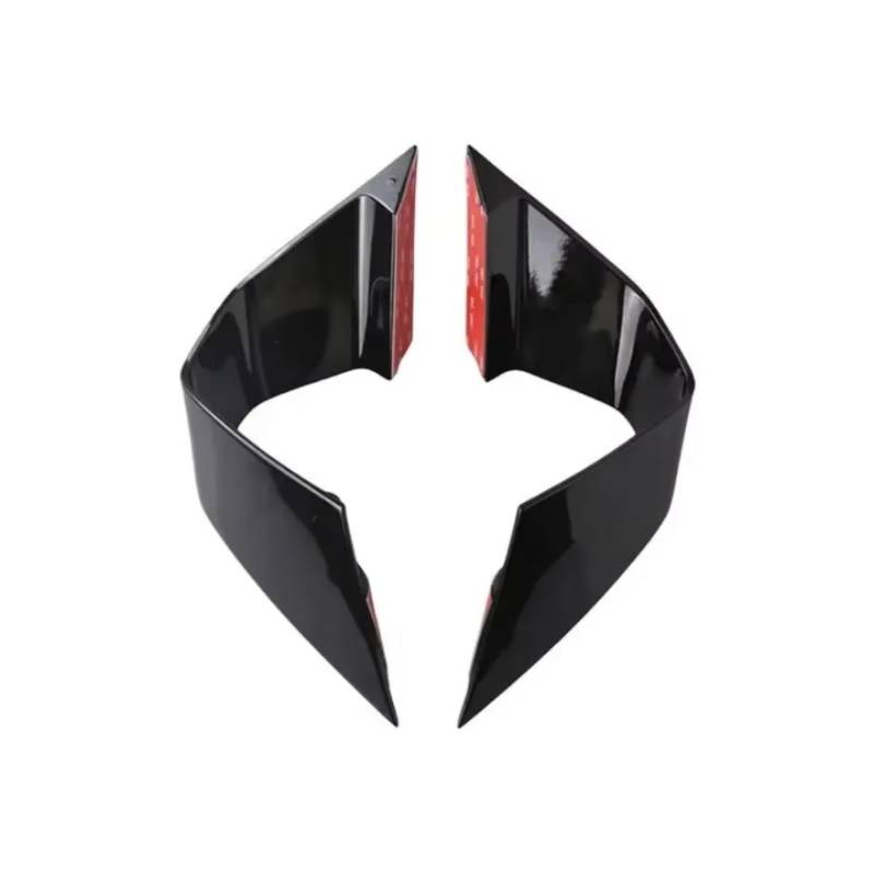 YSSLYEU Motorrad-Winglets Für CBR650R 2018 2019 2020 2021 2022 Motorrad Feste Für Flügel Zubehör Aerodynamische Feste Wind Für Flügel Kit Spoiler Verkleidung(Bright Black) von YSSLYEU