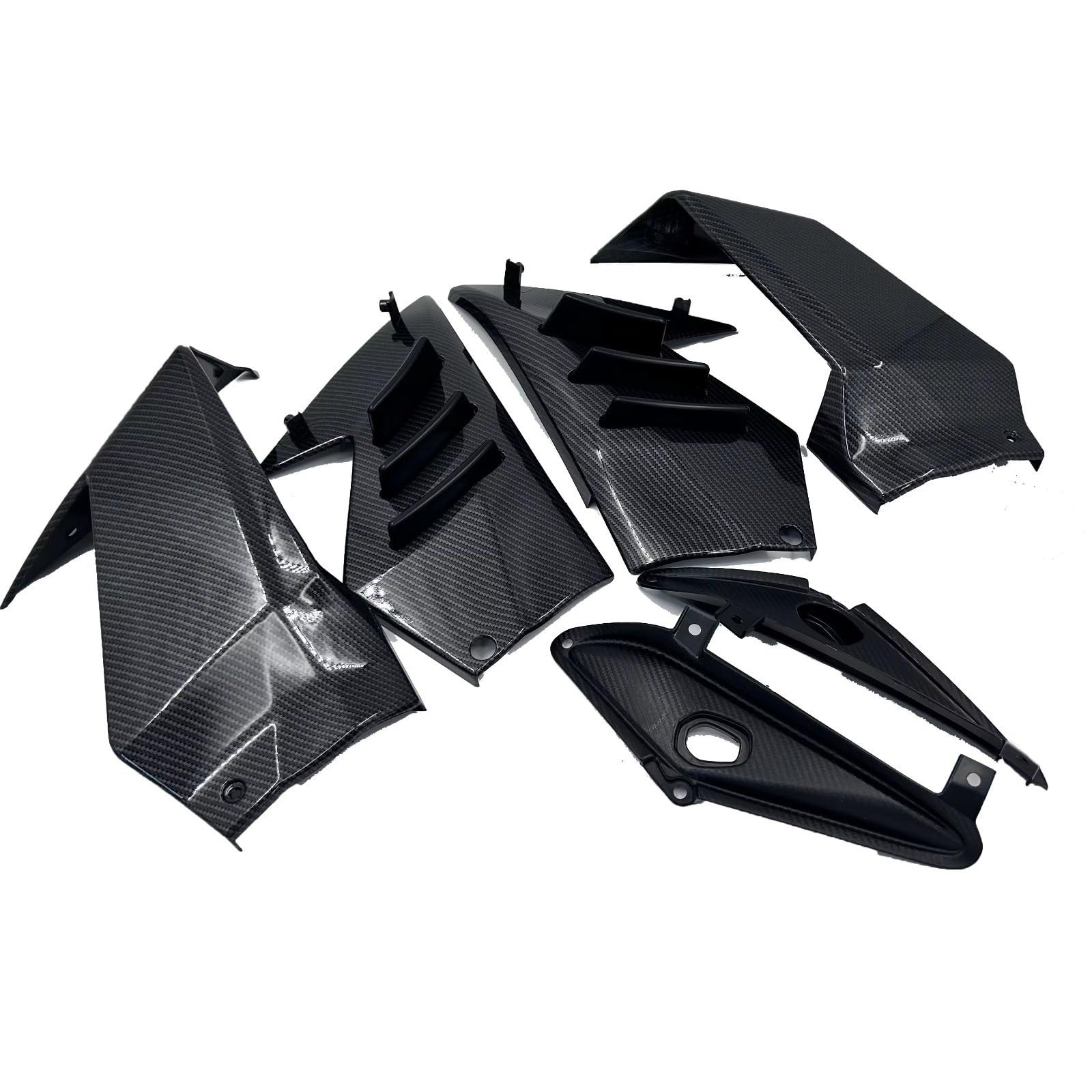 YSSLYEU Motorrad-Winglets Für CBR650R 2018 2019 2020 2021 Motorrad Front Licht Gugel Seite Winglet Wind Fin Spoiler Trim Abdeckung Motorrad Zubehör(Carbon Pattern) von YSSLYEU