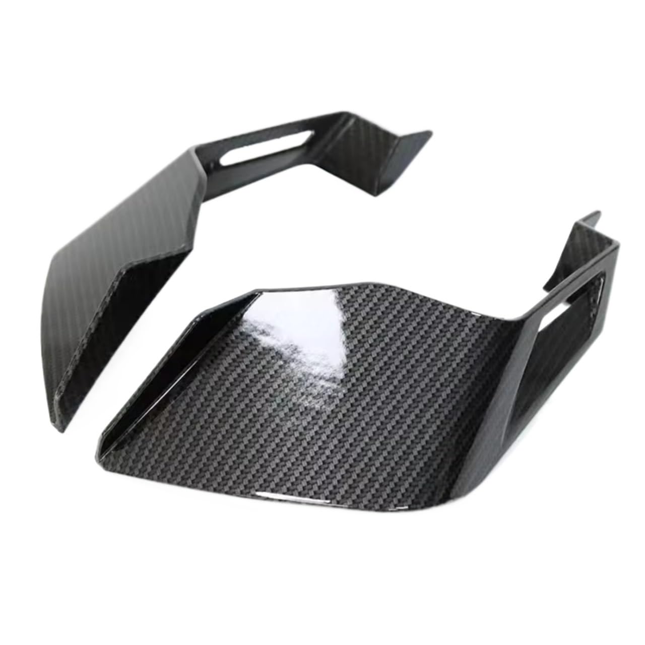 YSSLYEU Motorrad-Winglets Für CBR650R 2019 2020 2021 2022 2023 Motorrad Winglets Aerodynamische Für Flügel Kit Feste Seitenflügel Spoiler Verkleidung Motorrad Zubehör(Carbon Fiber) von YSSLYEU