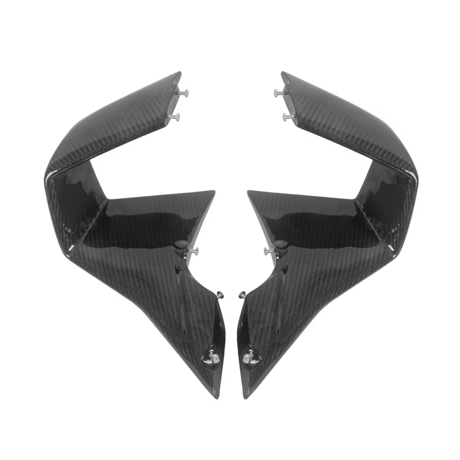 YSSLYEU Motorrad-Winglets Für M1000RR 2023 2023 Flügel Verkleidung Vorne Aerodynamische Spoiler Winglet Motorrad Zubehör Motorrad Ersatzteile(Gloss Blcak) von YSSLYEU