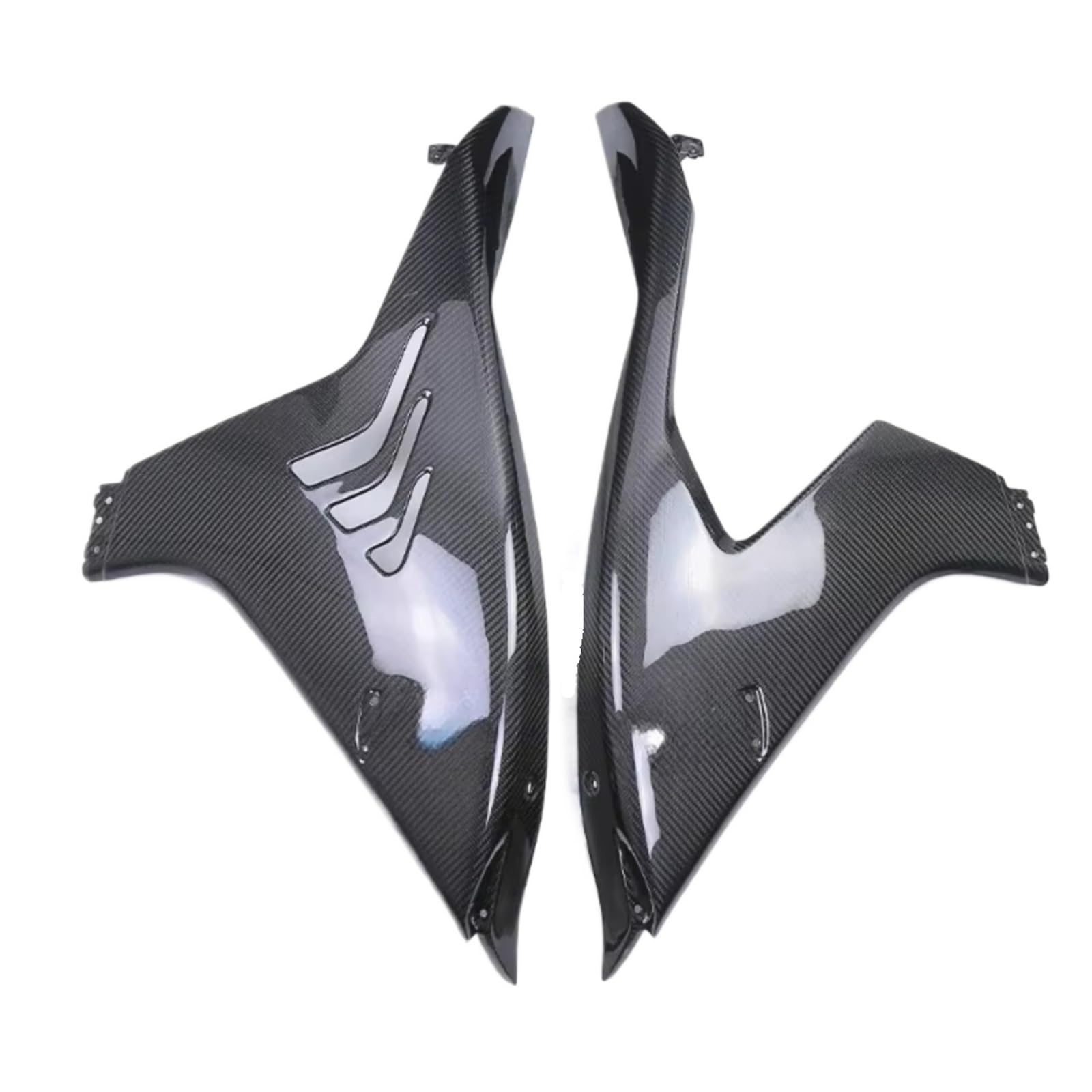YSSLYEU Motorrad-Winglets Für M1000RR 2023 2024 Motorrad Volle Carbon Faser Winglets Verkleidungen Links Rechts Spoiler Seite Panels Motorrad Zubehör(Twill Weave Glossy) von YSSLYEU