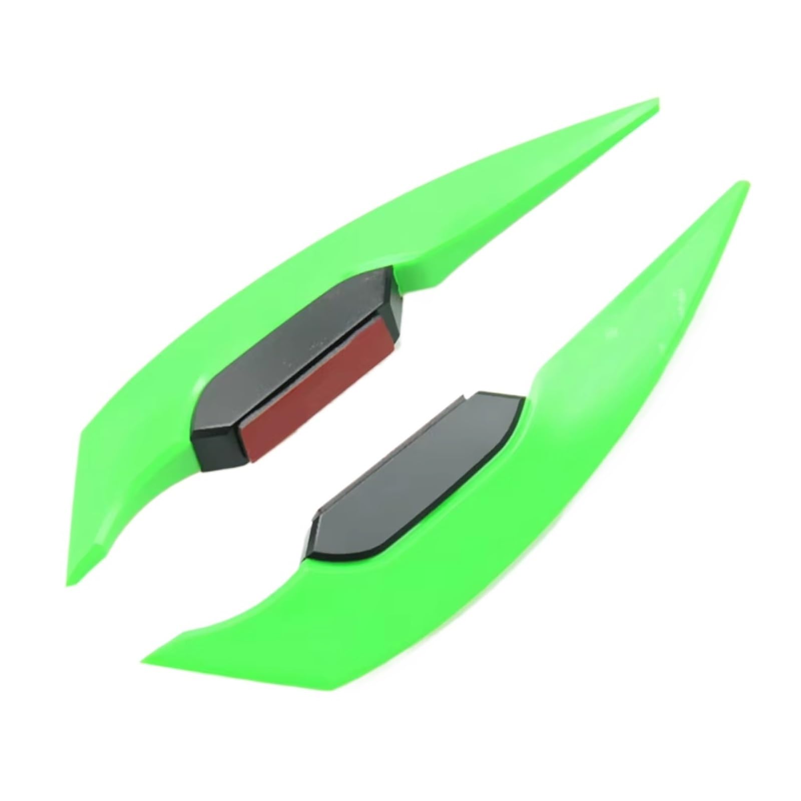YSSLYEU Motorrad-Winglets Für Motorrad-Roller-Zubehör 2 Stück Universal-Motorrad-Winglet Aerodynamischer Spoiler Für Flügel Seitenspoiler-Aufkleber Dynamisch Für Flügel(Green) von YSSLYEU