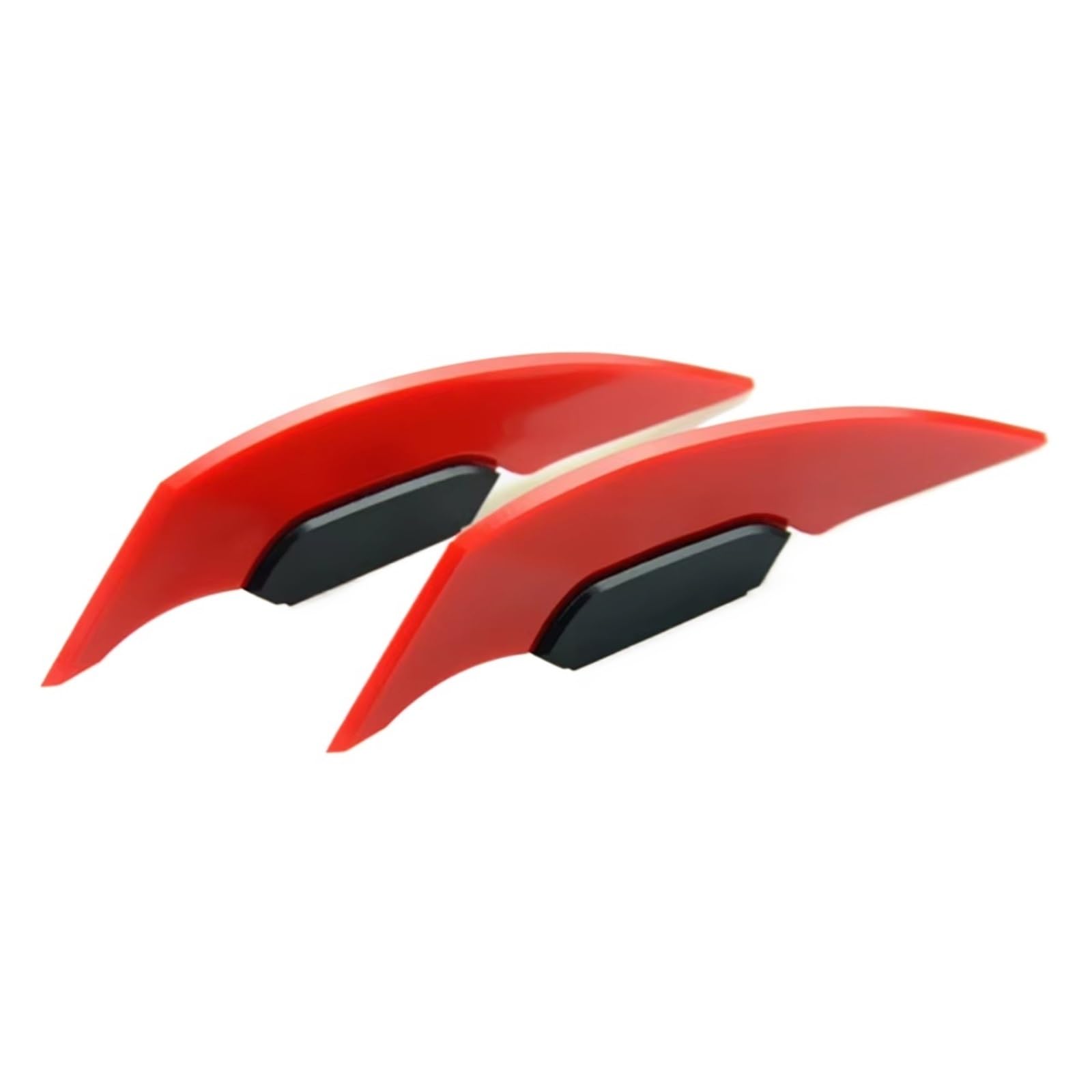 YSSLYEU Motorrad-Winglets Für Motorrad-Roller-Zubehör 2 Stück Universal-Motorrad-Winglet Aerodynamischer Spoiler Für Flügel Seitenspoiler-Aufkleber Dynamisch Für Flügel(Red) von YSSLYEU