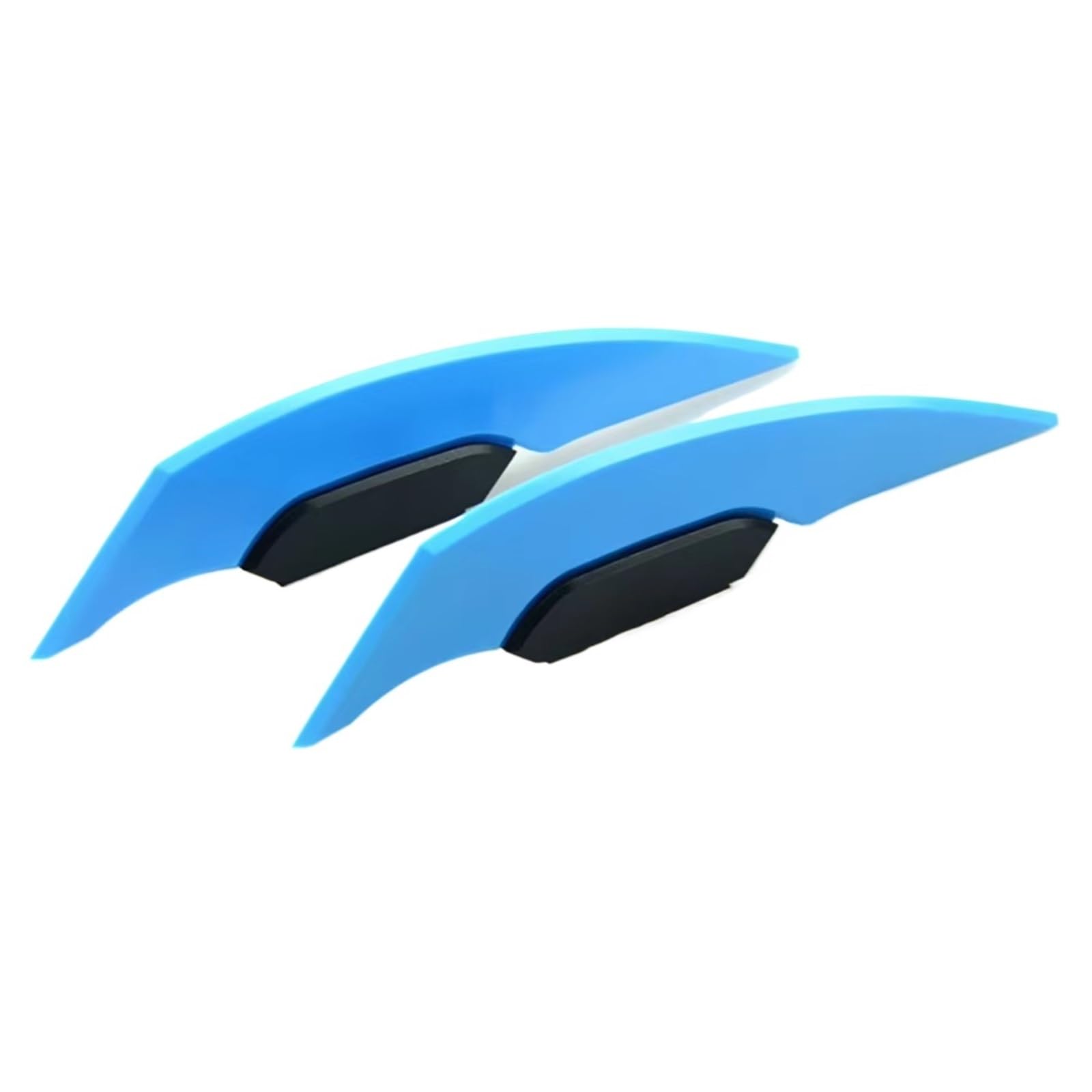 YSSLYEU Motorrad-Winglets Für Motorrad-Roller-Zubehör 2 Stück Universal-Motorrad-Winglet Aerodynamischer Spoiler Für Flügel Seitenspoiler-Aufkleber Dynamisch Für Flügel(Sky Blue) von YSSLYEU