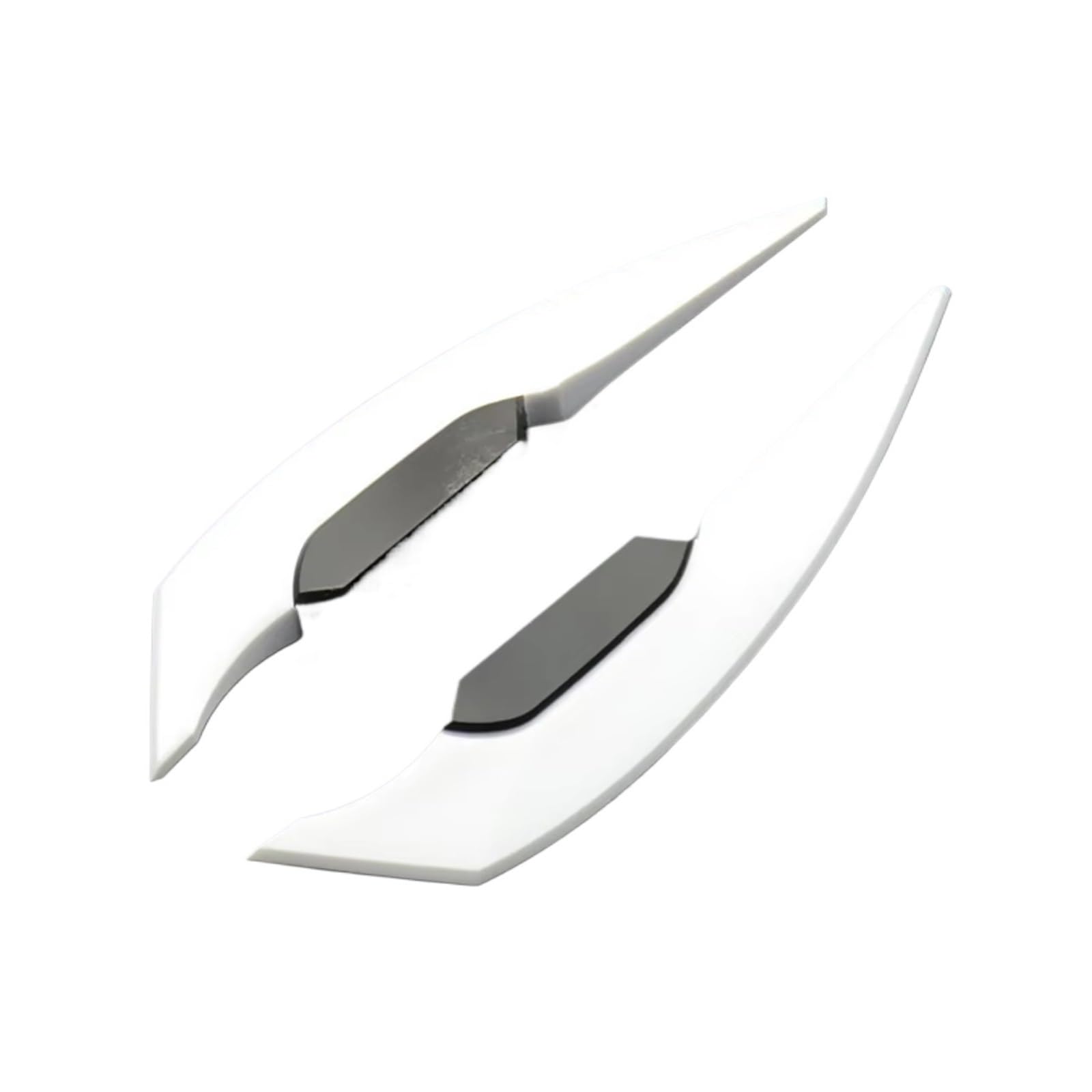 YSSLYEU Motorrad-Winglets Für Motorrad-Roller-Zubehör 2 Stück Universal-Motorrad-Winglet Aerodynamischer Spoiler Für Flügel Seitenspoiler-Aufkleber Dynamisch Für Flügel(White) von YSSLYEU
