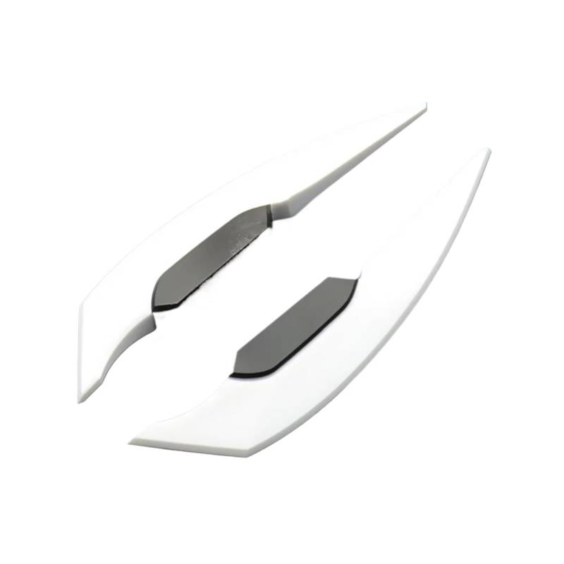 YSSLYEU Motorrad-Winglets Für Motorrad-Roller-Zubehör 2 Stück Universal-Motorrad-Winglet Aerodynamischer Spoiler Für Flügel Seitenspoiler-Aufkleber Dynamisch Für Flügel(White) von YSSLYEU