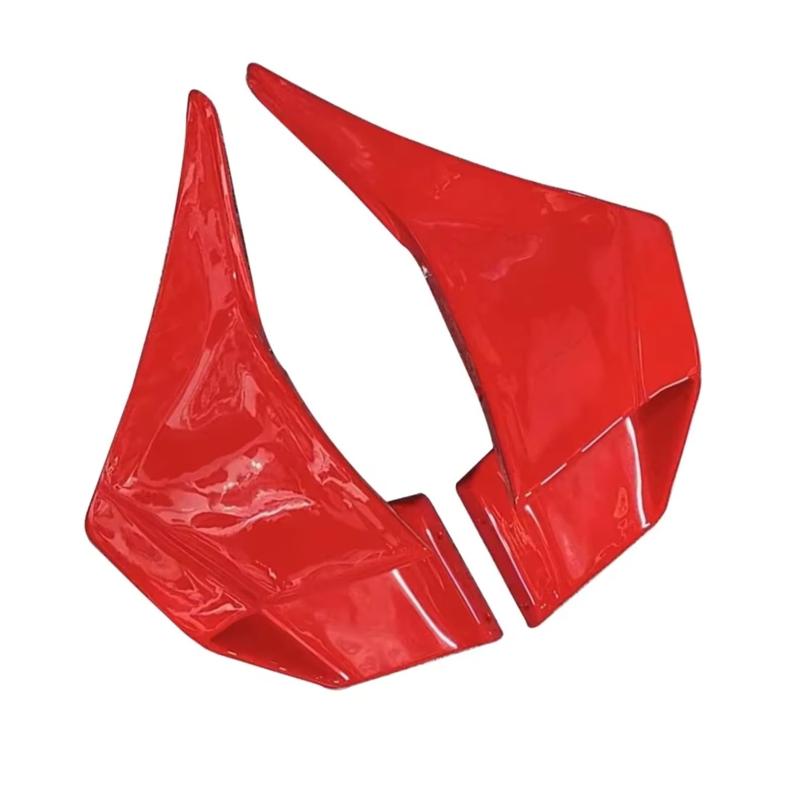 YSSLYEU Motorrad-Winglets Für Ninja400 2018 2019 2020 2021 2022 2023 Motorrad Feste Wind Für Flügel Seite Teile Aerodynamische Zubehör Verkleidung Spoiler Winglet(Red) von YSSLYEU