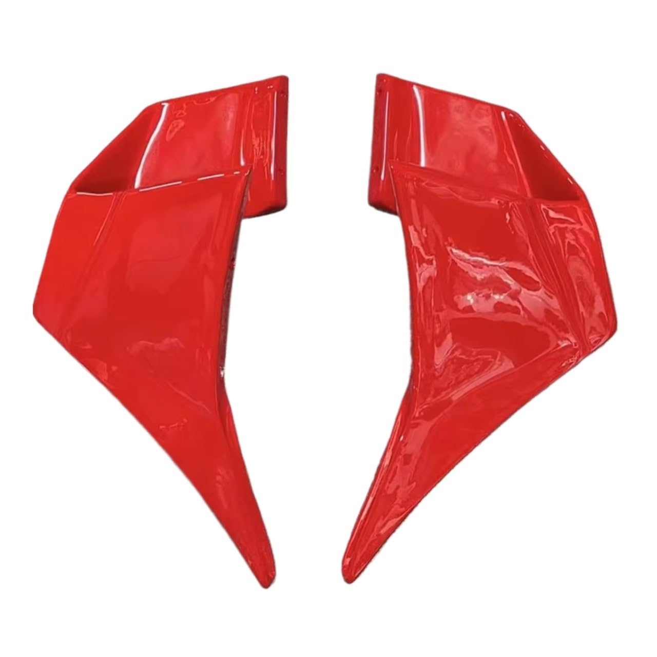 YSSLYEU Motorrad-Winglets Für Ninja400 2018 2019 2020 2021 2022 2023 Motorrad Verkleidung Aerodynamische Winglet Windschutzscheibe Spoiler Feste Für Flügel Wind(Red) von YSSLYEU